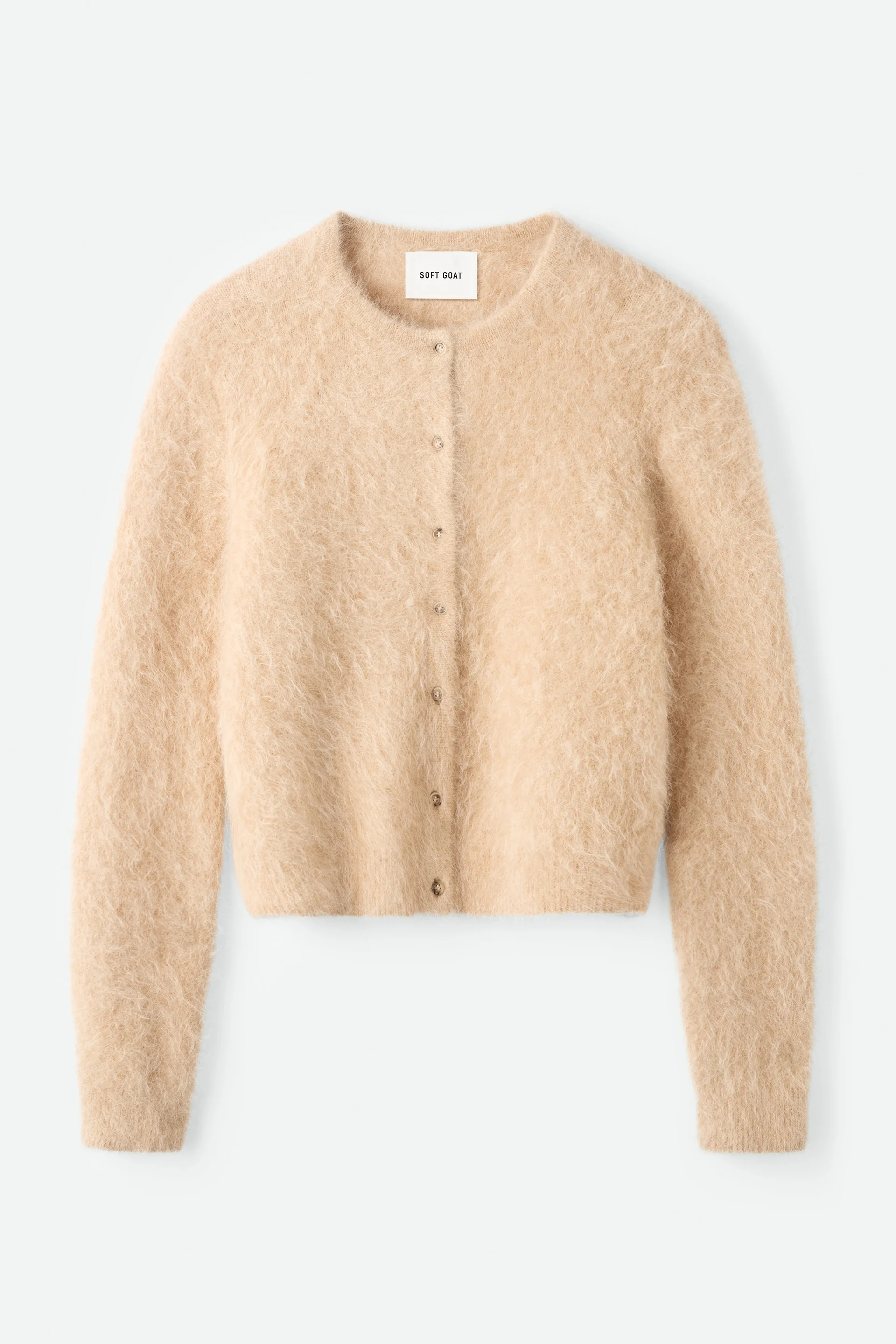 Alpaca cardigan Light Camel 1