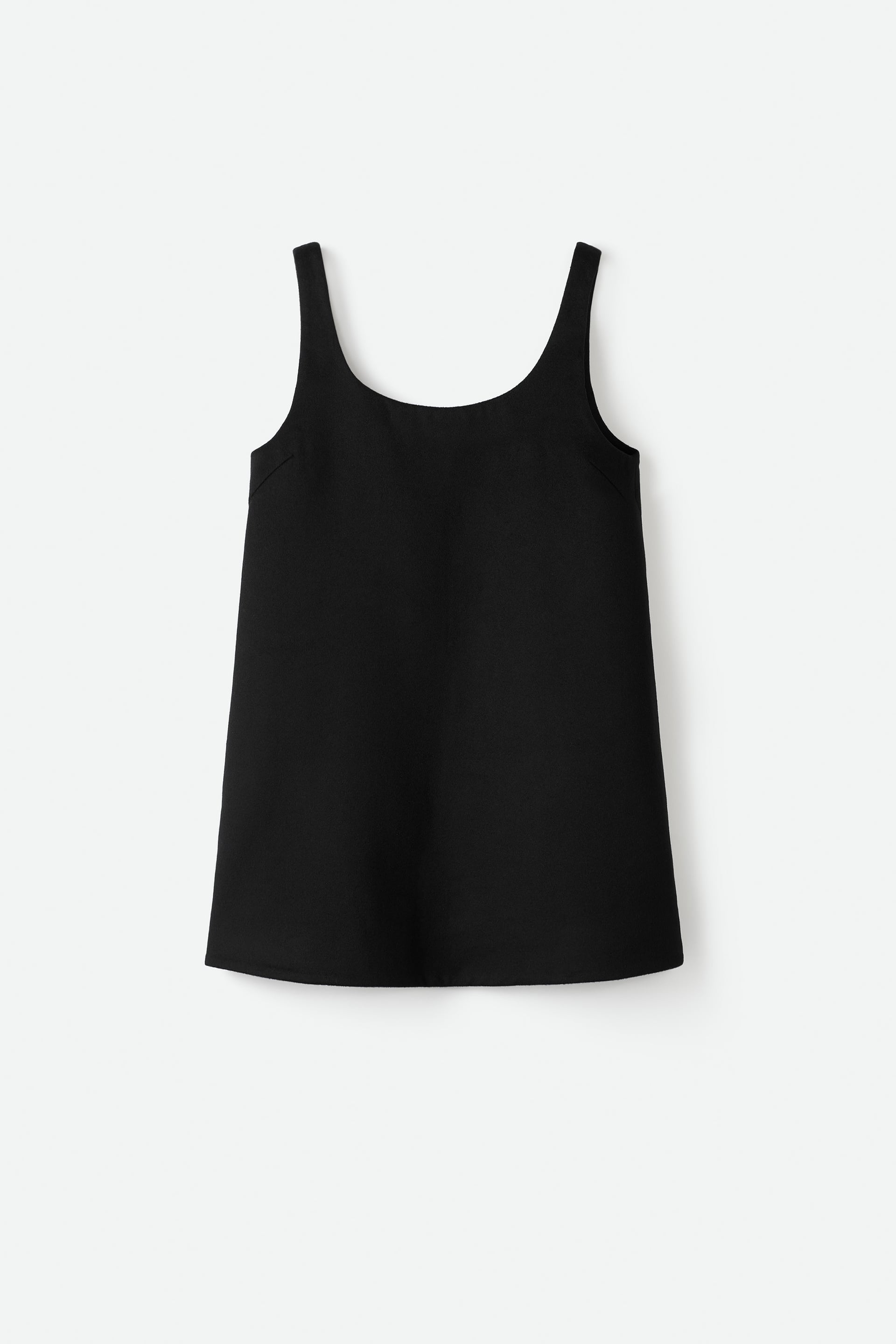 Woven Mini Dress Black 1