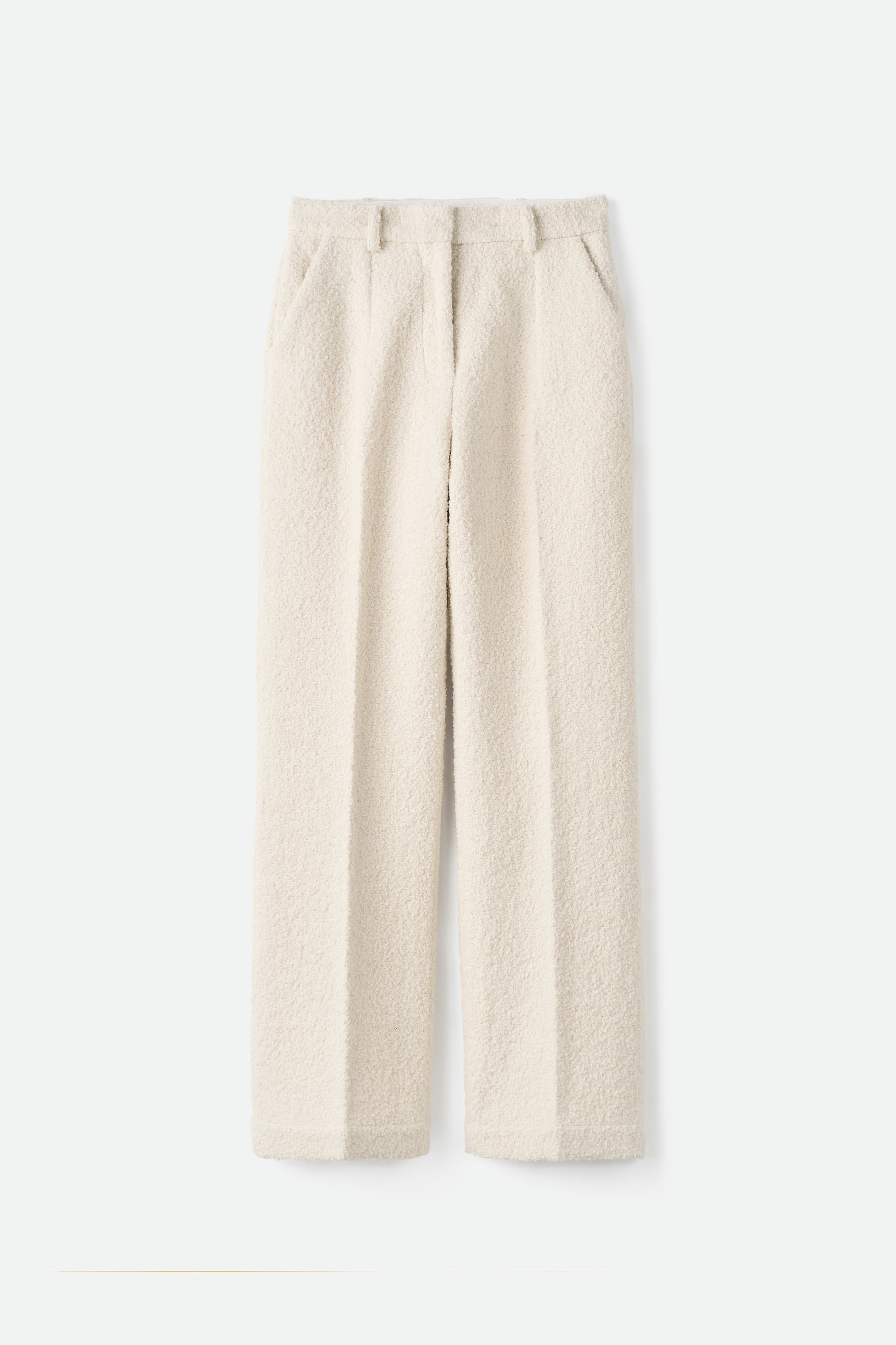 Boucle Pants Feather White 1